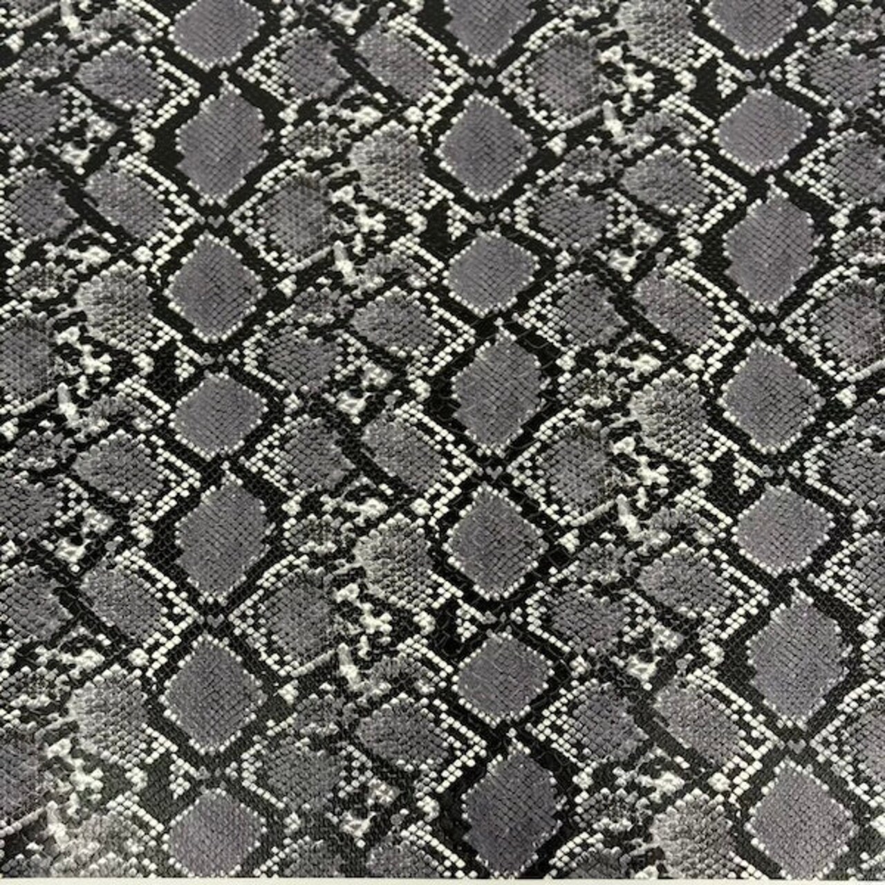 1 Yard Caicos Snake Skin Faux Leather Vinyl Fabric For Upholstery Handbags 54" Width